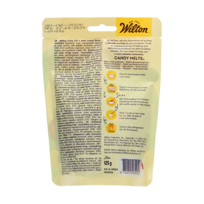 Candy Melts® bleu clair de Wilton – 125 g de bonbons à fondre pour moulages, trempages et décorations pâtissières. Finition lisse et couleur vibrante.