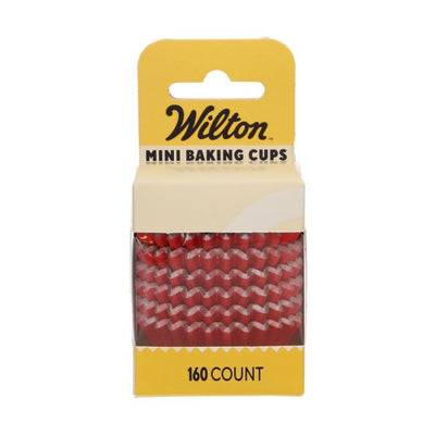 Caissettes de cuisson miniatures rouges Wilton métalliques – lot de 160 pièces