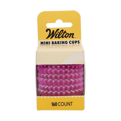 Boîte Wilton Mini Baking Cups couleur rose métallisé – lot de 160