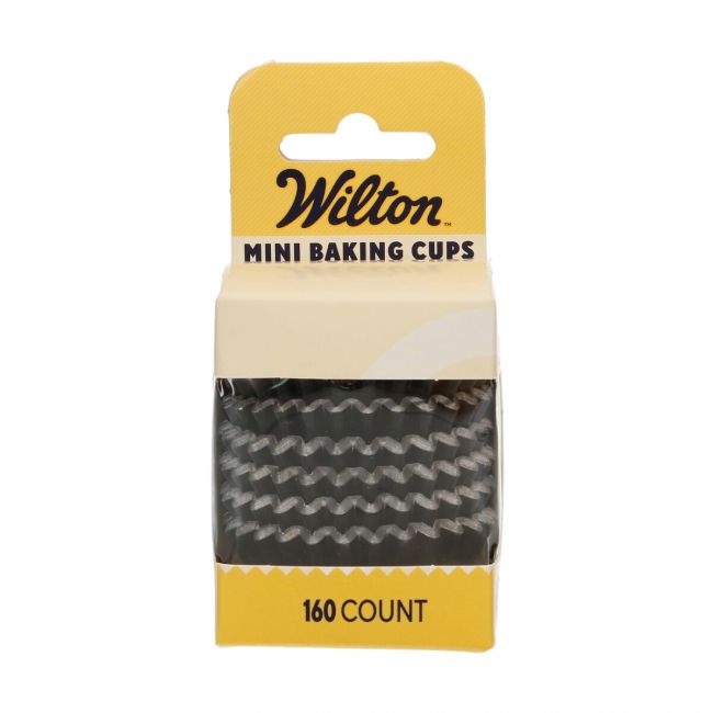 Caissettes de cuisson miniatures noires Wilton métalliques – lot de 160 pièces