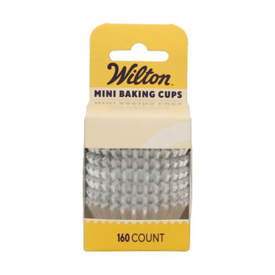 Caissettes de cuisson miniatures argentées Wilton métalliques – lot de 160 pièces