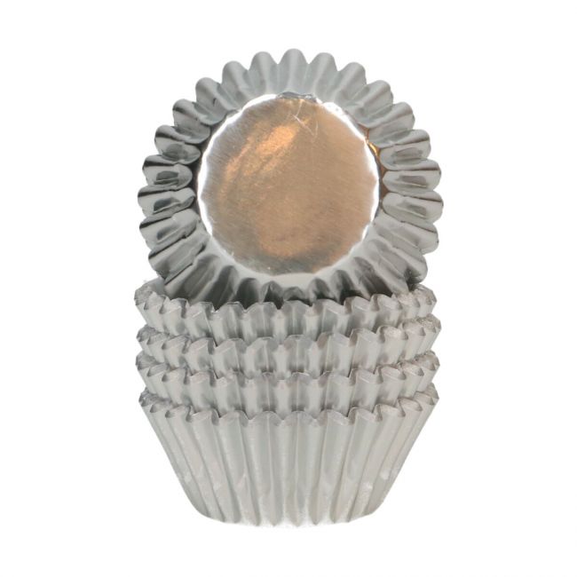 160 Mini Caissettes - Zilver