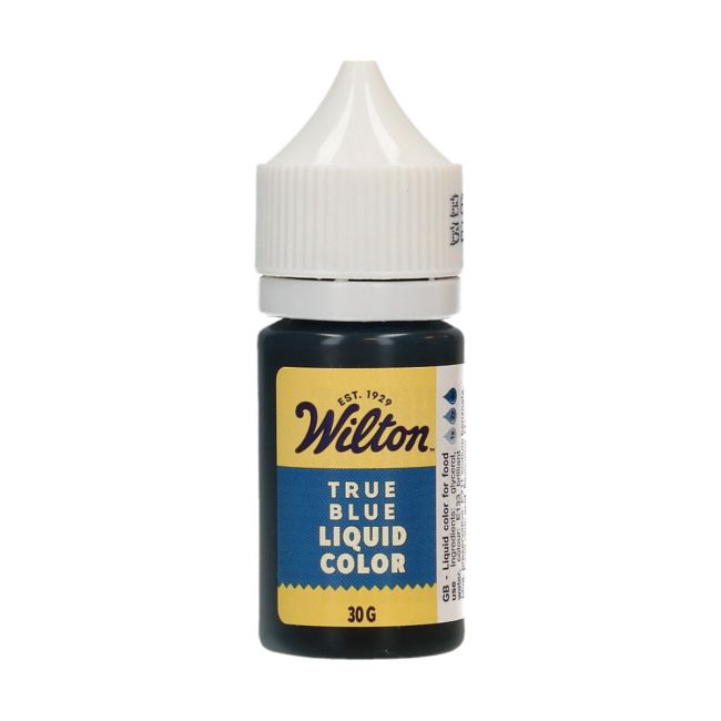 Colorant alimentaire liquide Wilton True Blue 30 g – bleu hydrosoluble