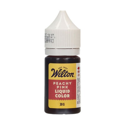 Colorant alimentaire liquide Wilton Peachy Pink 30 g – hydrosoluble rose pêche