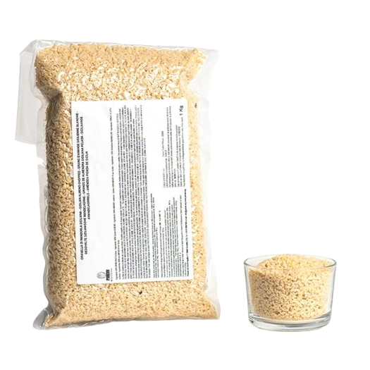 Amandes hachées en grains de Sicile Pariani – sac 1 kg – granulométrie 2 à 4 mm