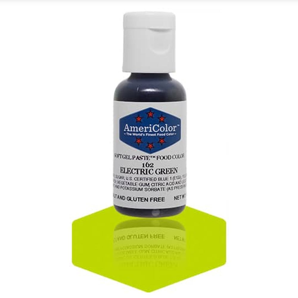 colorant vert pâtisserie, Americolor Electric Green, colorant alimentaire gel vert
