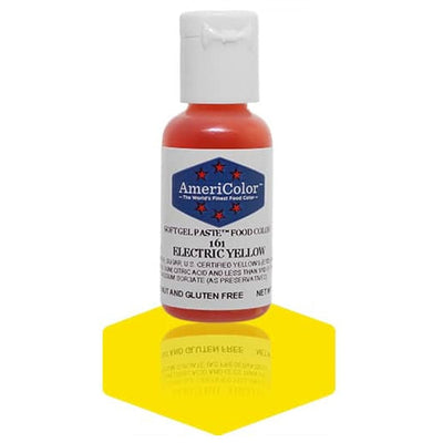 colorant jaune pâtisserie, Americolor Electric Yellow, colorant gel jaune vif