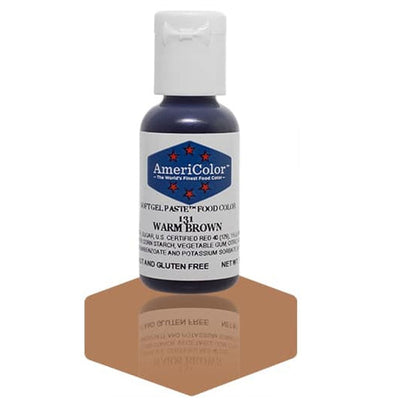 colorant marron alimentaire, colorant AmeriColor Warm Brown, gel colorant pâtisserie