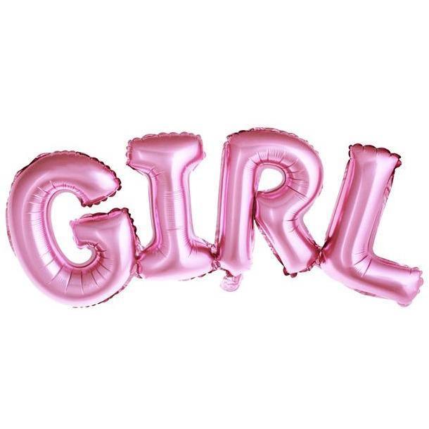 Ballon Aluminium Rose - GIRL - Patissland