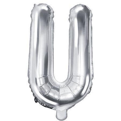 Ballon Lettre Gris Silver - 35 cm - PARTY DECO