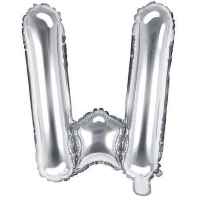 Ballon Lettre Gris Silver - 35 cm - PARTY DECO