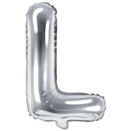 Ballon Lettre Gris Silver - 35 cm - PARTY DECO