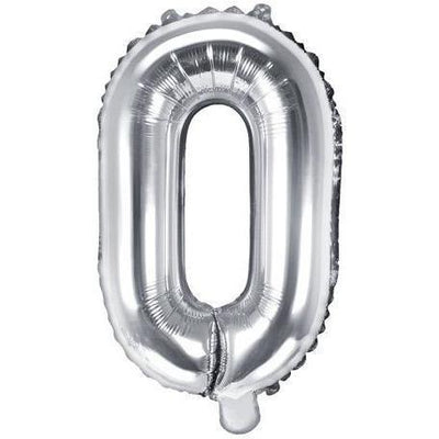 Ballon Lettre Gris Silver - 35 cm - PARTY DECO