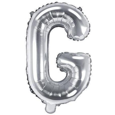 Ballon Lettre Gris Silver - 35 cm - PARTY DECO