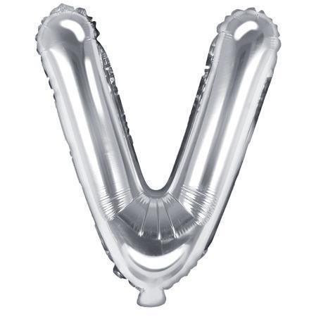 Ballon Lettre Gris Silver - 35 cm - PARTY DECO