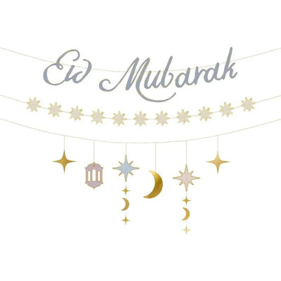 Bannière Eid Mubarak 200cm - PARTY DECO