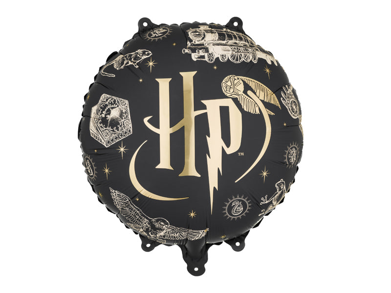 Globo de aluminio Harry Potter negro - 35 cm