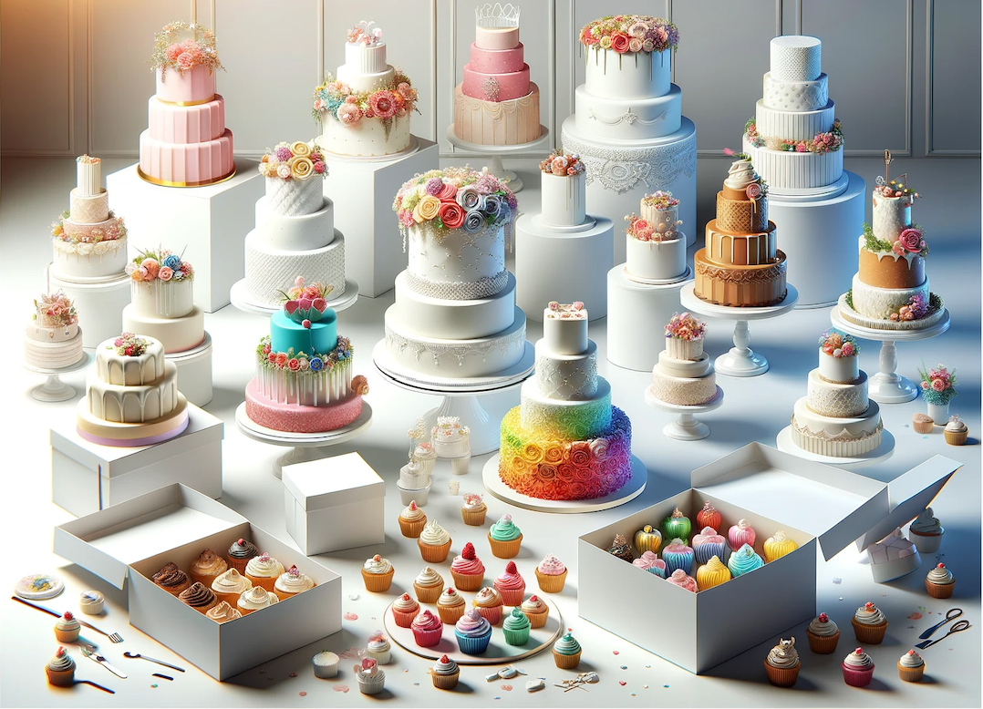 24 caissettes + 24 décorations de cake dinosaure - Accessoires pour  cuisine & pâtisserie