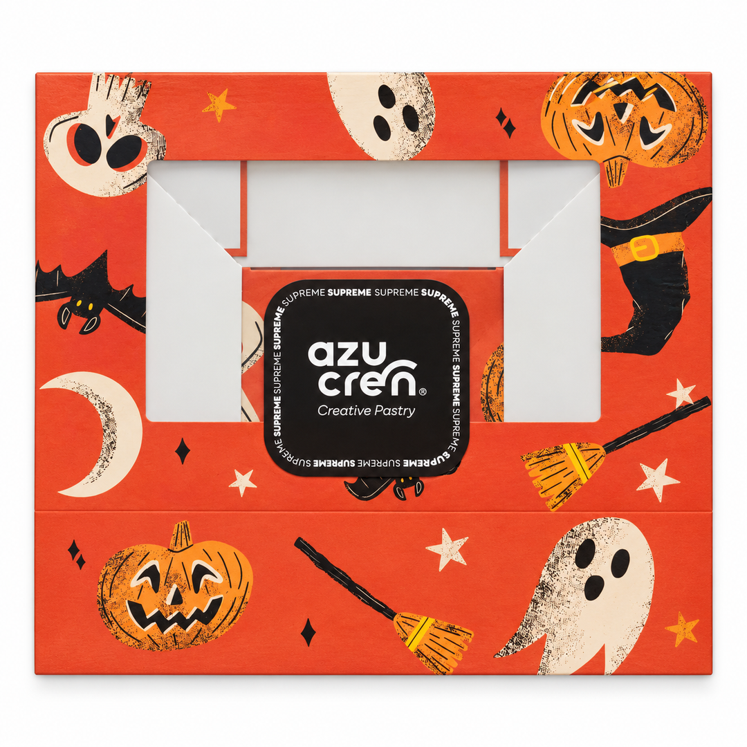 Boîte Halloween Boo Orange - 6 Cupcakes - Azucren