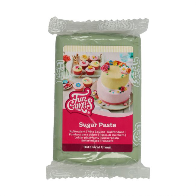 Pâte à sucre verte Botanical Green FunCakes 250g