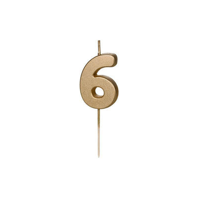 Bougie - Gold Number - Variantes disponibles - PARTY DECO