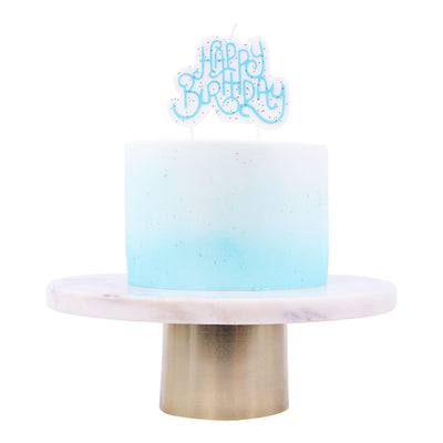 Bougie Topper - Blue Happy Birthday - PME