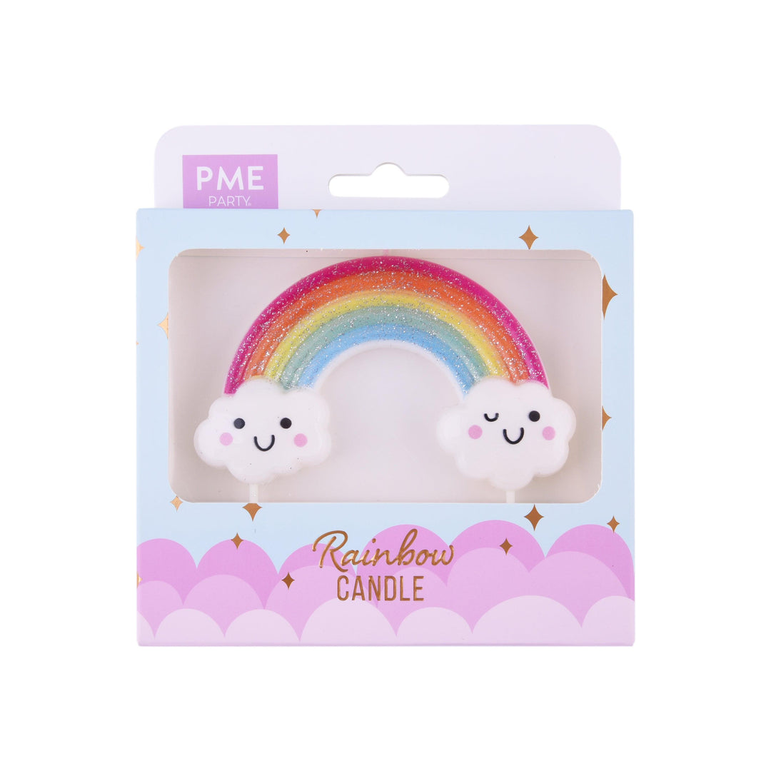 Bougie Topper - Glitter Rainbow