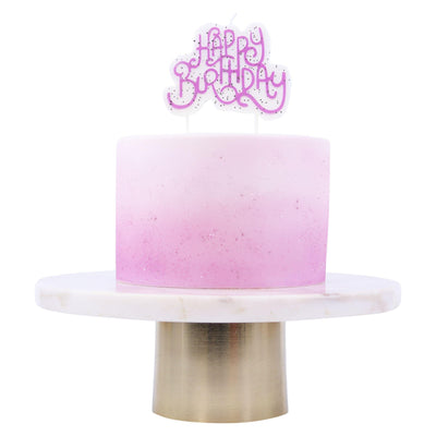 Bougie Topper - Pink Happy Birthday - PME