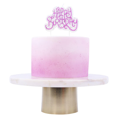 Bougie Topper - Pink Happy Birthday - Patissland