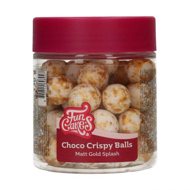 Boules Choco XXL - Matt Gold Splash 130g - FUN CAKES