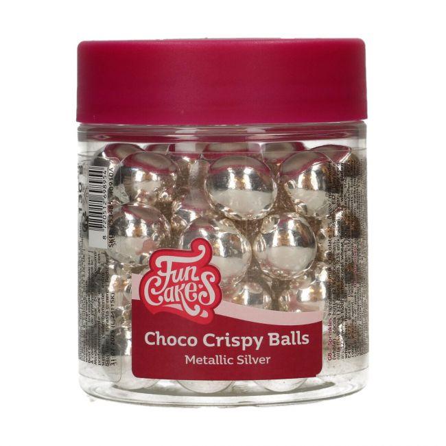 Boules Choco XXL - Metallic Silver 130g - FUN CAKES