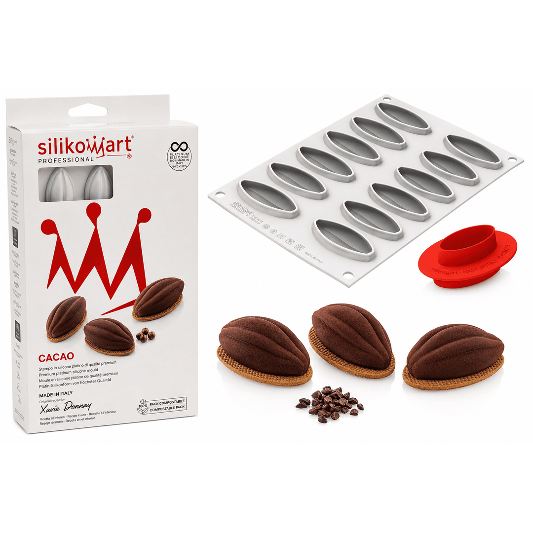 Moule Trompe l'oeil cabosse de cacao 30ml - Cacao 30