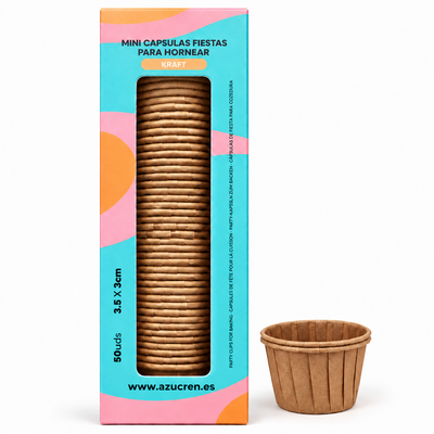 Mini Caissettes Rigides à Muffins Kraft