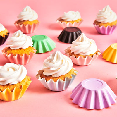 48 Bloom Cupcake-doosjes - Pastelroze