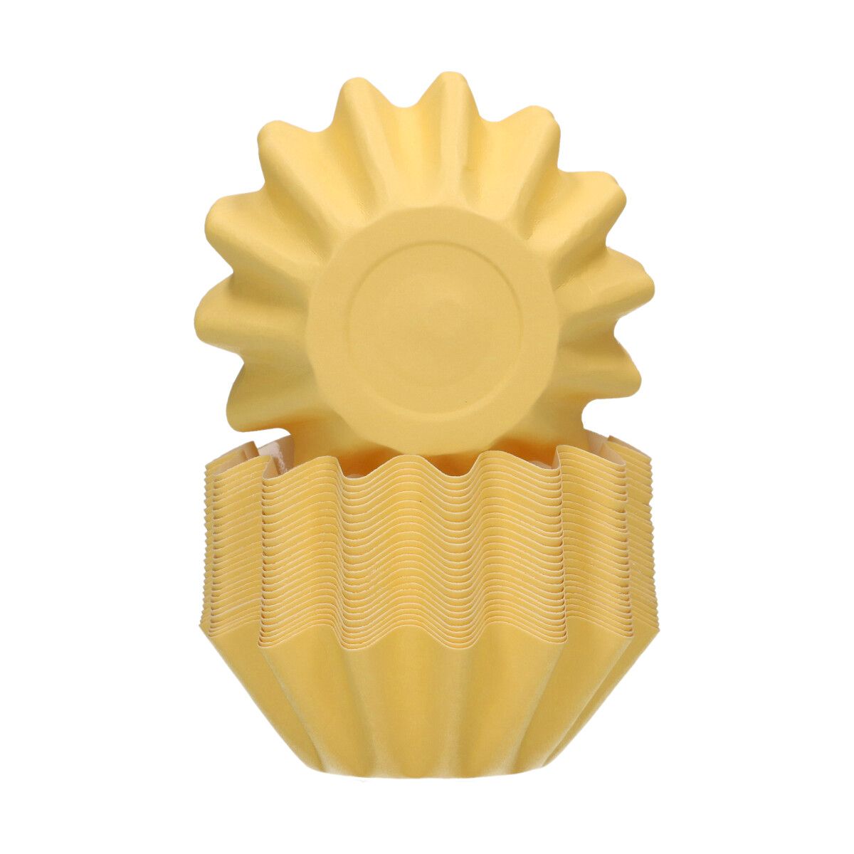 48 Bloom Cupcake Liners - Pastel Yellow