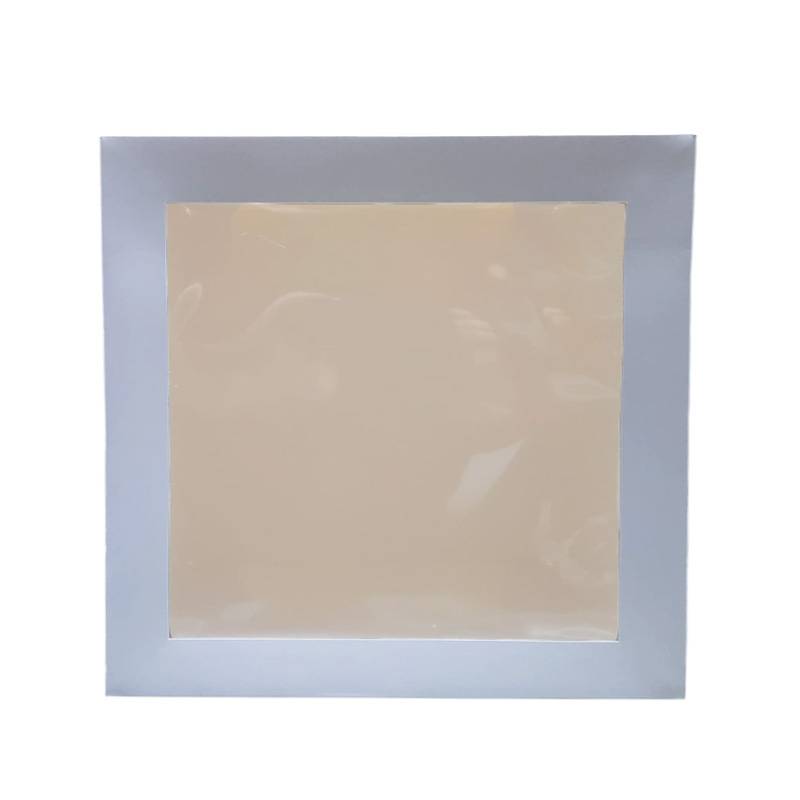 Caixa para Bolo com Janela – 20 × 20 × 9,5 cm