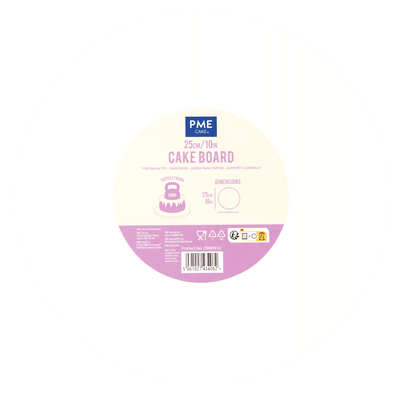 Cake Drum Rond BLANC (choisir la taille) - PME