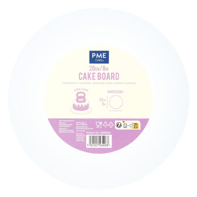 Cake Drum Rond BLANC (choisir la taille) - PME