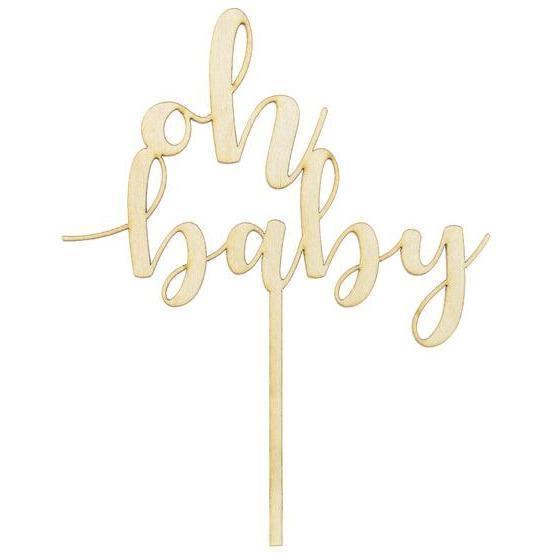 Cake Topper Bois - Oh Baby