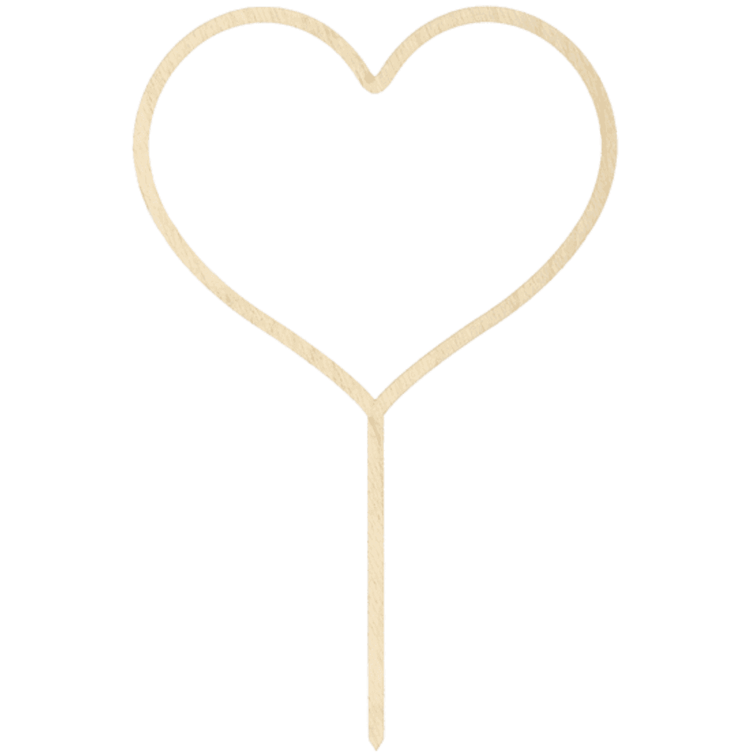 Cake Topper Heart