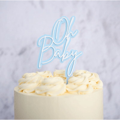 Cake Topper Oh Baby - (Modèle Fille ou Garçon au choix) - SWEET STAMP