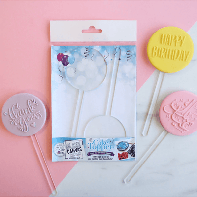 Cake Topper Transparent (choisir le modèle) - SWEET STAMP