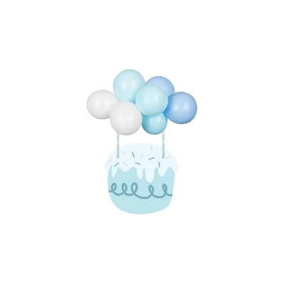 Cake Topper Ballon - Babyblau