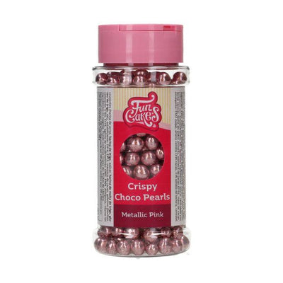 Choco Pearls - Metallic Pink 60g - FUN CAKES