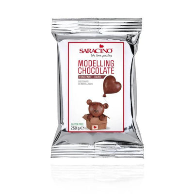 Chocolat de Modelage - Brun Foncé 250g - SARACINO