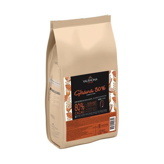 Chocolato negro Confection Gana 80% - 3 kg