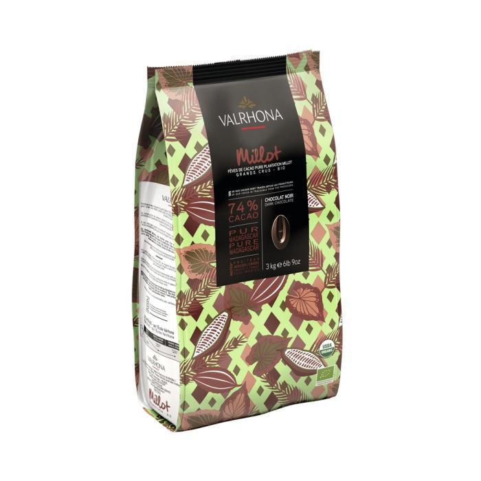 Chocolat Noir Millot 74% Bio - 3kg