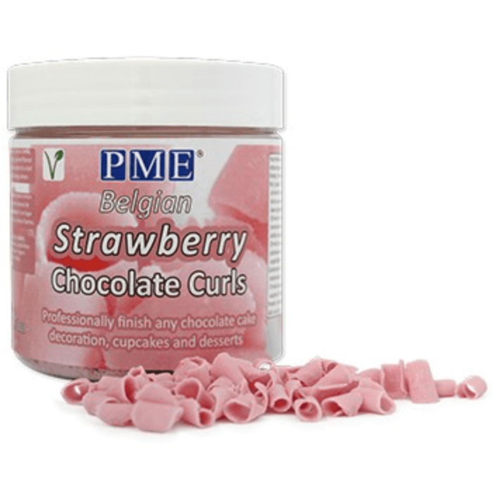 Chocolate Curls - Strawberry 85g DLUO 03/24 - PME