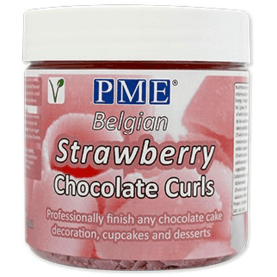 Chocolate Curls - Strawberry 85g DLUO 03/24 - PME