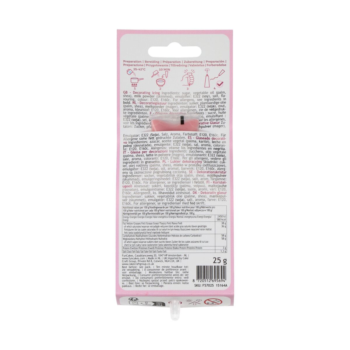 Tubo de Escritura Choco 25 g - Rosa Pastel